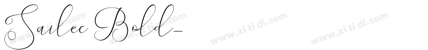 Sailec Bold字体转换